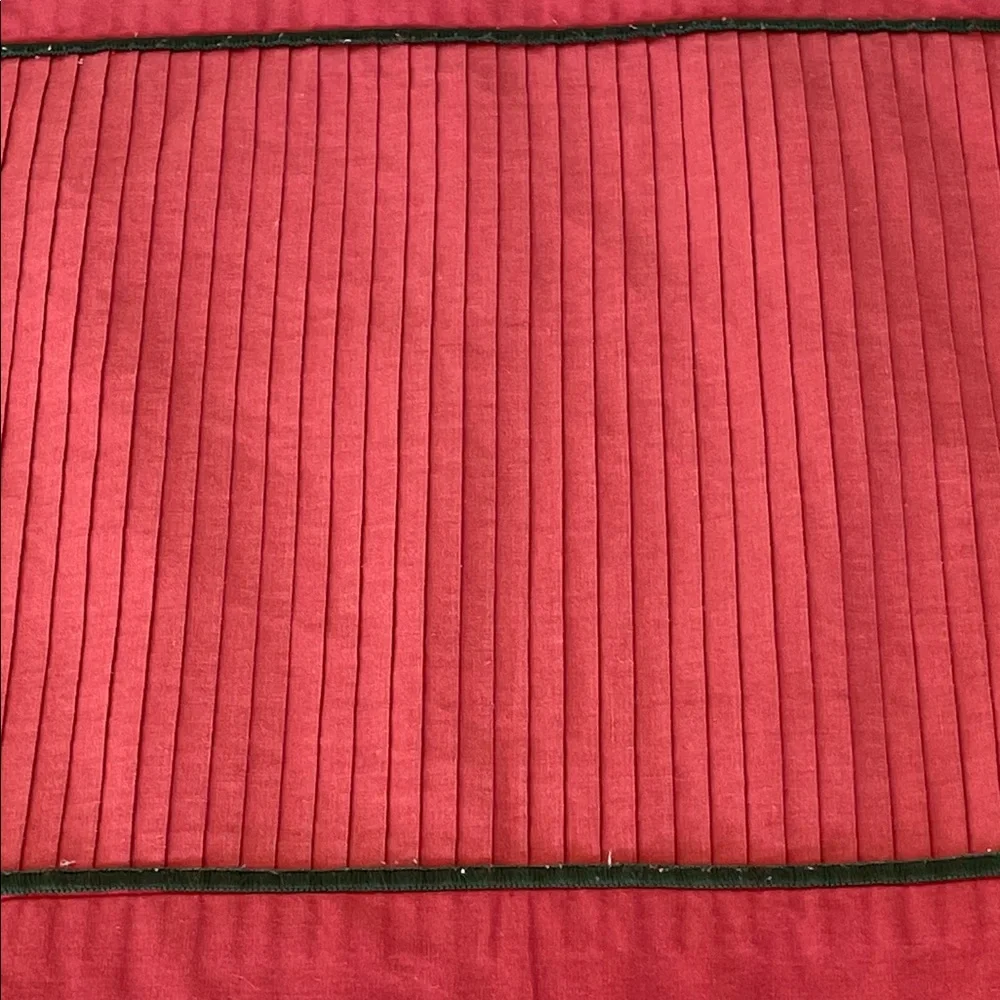 VINTAGE Red and Green Table Placemats (4)